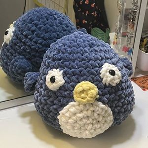 crochet penguin plush